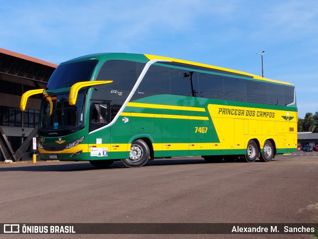 Expresso Princesa dos Campos 7467 na cidade de Palmas, Paraná, Brasil, por Alexandre M.  Sanches. Número da foto: #12294326.