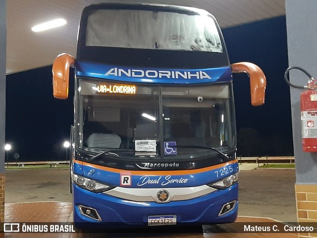 Empresa de Transportes Andorinha 7225 na cidade de Santa Cruz do Rio Pardo, São Paulo, Brasil, por Mateus C.  Cardoso. Número da foto: #12295378.