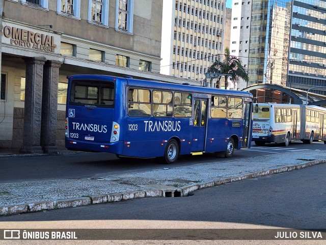 Transbus Cachoeirinha 1203 na cidade de Porto Alegre, Rio Grande do Sul, Brasil, por JULIO SILVA. Número da foto: #12293504.