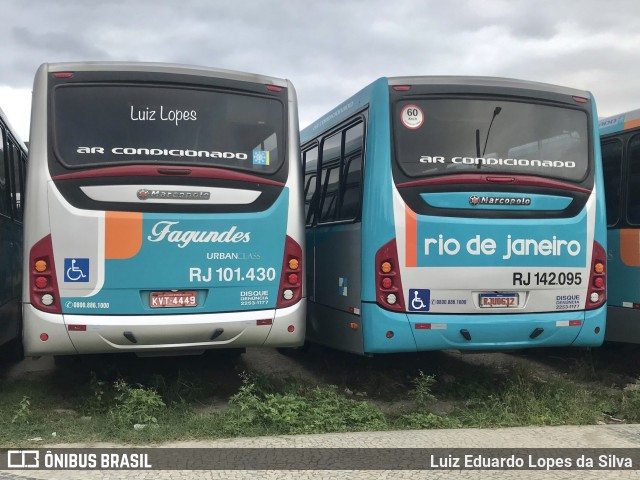 Auto Ônibus Fagundes RJ 101.430 na cidade de Niterói, Rio de Janeiro, Brasil, por Luiz Eduardo Lopes da Silva. Número da foto: #12294633.