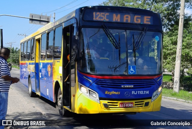 Auto Viação Reginas RJ 110.114 na cidade de Rio de Janeiro, Rio de Janeiro, Brasil, por Gabriel Conceição. Número da foto: #12294907.