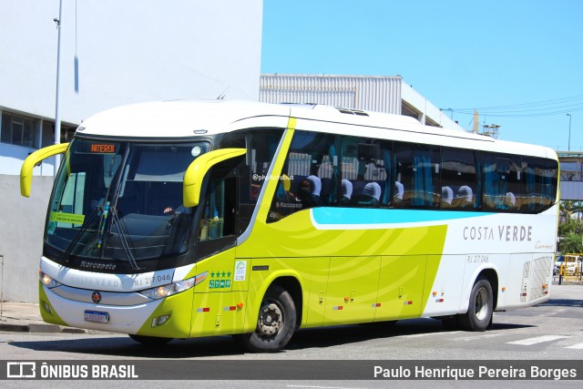 Costa Verde Transportes RJ 217.046 na cidade de Rio de Janeiro, Rio de Janeiro, Brasil, por Paulo Henrique Pereira Borges. Número da foto: #12295057.