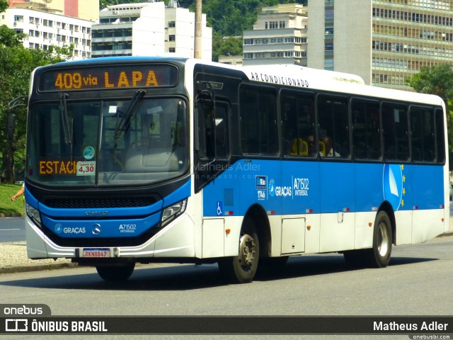Viação Nossa Senhora das Graças A71502 na cidade de Rio de Janeiro, Rio de Janeiro, Brasil, por Matheus Adler. Número da foto: #12294527.