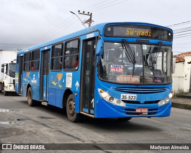 Taguatur - Taguatinga Transporte e Turismo 35-523 na cidade de Paço do Lumiar, Maranhão, Brasil, por Madyson Almeida. Número da foto: #12293584.