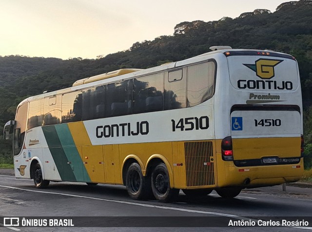 Empresa Gontijo de Transportes 14510 na cidade de Juiz de Fora, Minas Gerais, Brasil, por Antônio Carlos Rosário. Número da foto: #12294363.