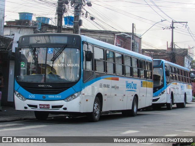 Expresso Vera Cruz 606 na cidade de Recife, Pernambuco, Brasil, por Wendel Miguel /MIGUELPHOTOBUS. Número da foto: #12293669.