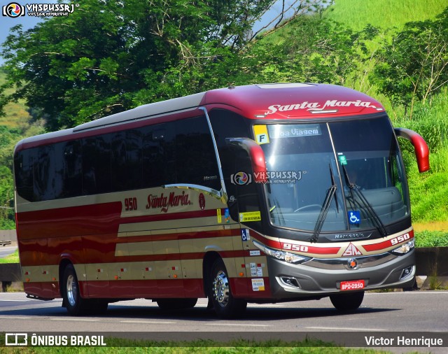 Santa Maria Fretamento e Turismo > Transportes Santa Maria(SP) 950 na cidade de Paracambi, Rio de Janeiro, Brasil, por Victor Henrique. Número da foto: #12295034.