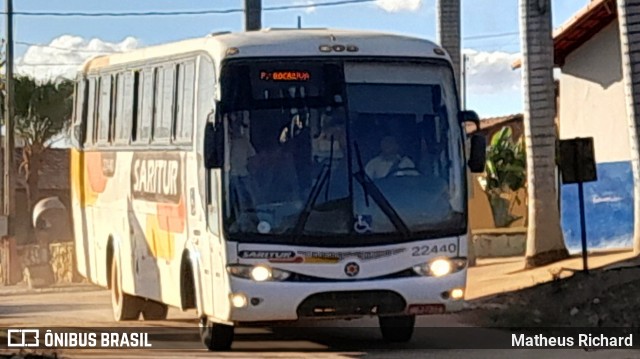 Saritur - Santa Rita Transporte Urbano e Rodoviário 22440 na cidade de Glaucilândia, Minas Gerais, Brasil, por Matheus Richard. Número da foto: #12293310.