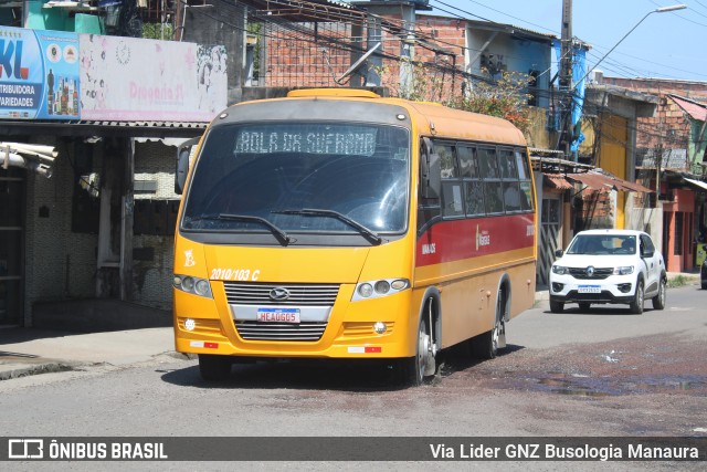 Manaos - Cooperativa de Transporte Alternativo Coletivo e Urbano do Estado do Amazonas 2010-103-C na cidade de Manaus, Amazonas, Brasil, por Via Lider GNZ Busologia Manaura. Número da foto: #12294969.