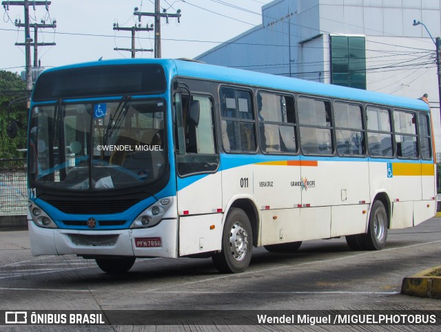 Expresso Vera Cruz 011 na cidade de Recife, Pernambuco, Brasil, por Wendel Miguel /MIGUELPHOTOBUS. Número da foto: #12293672.