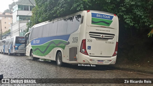 Bel-Tour Transportes e Turismo 309 na cidade de Petrópolis, Rio de Janeiro, Brasil, por Zé Ricardo Reis. Número da foto: #12294654.