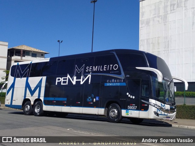 Empresa de Ônibus Nossa Senhora da Penha 59007 na cidade de Balneário Camboriú, Santa Catarina, Brasil, por Andrey  Soares Vassão. Número da foto: #12293111.