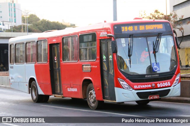 Santa Fé Transportes 95065 na cidade de Belo Horizonte, Minas Gerais, Brasil, por Paulo Henrique Pereira Borges. Número da foto: #12319585.