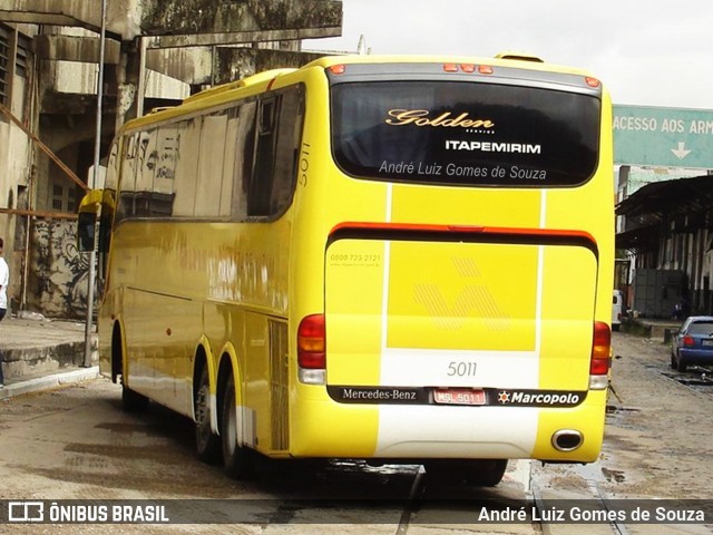 Viação Itapemirim 5011 na cidade de Rio de Janeiro, Rio de Janeiro, Brasil, por André Luiz Gomes de Souza. Número da foto: #12320036.