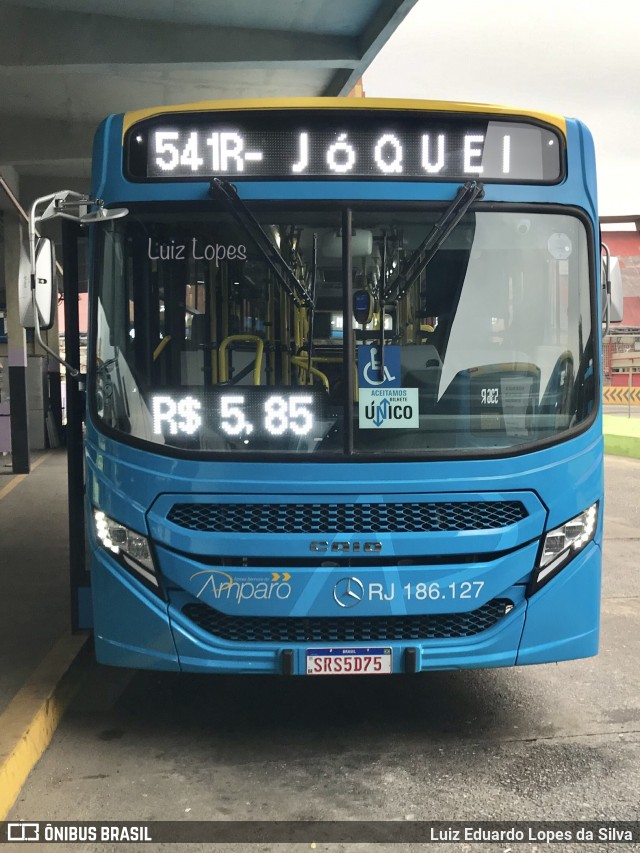 Viação Nossa Senhora do Amparo RJ 186.127 na cidade de Niterói, Rio de Janeiro, Brasil, por Luiz Eduardo Lopes da Silva. Número da foto: #12317971.