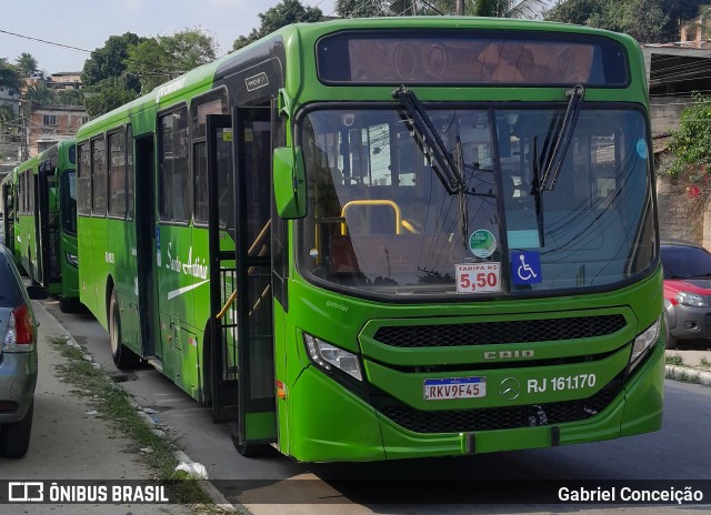 Transportes Santo Antônio RJ 161.170 na cidade de Belford Roxo, Rio de Janeiro, Brasil, por Gabriel Conceição. Número da foto: #12318516.