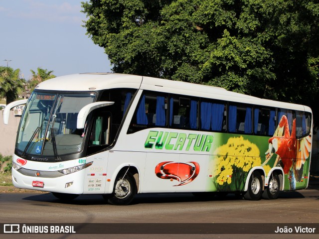 Eucatur - Empresa União Cascavel de Transportes e Turismo 4911 na cidade de Foz do Iguaçu, Paraná, Brasil, por João Victor. Número da foto: #12319960.