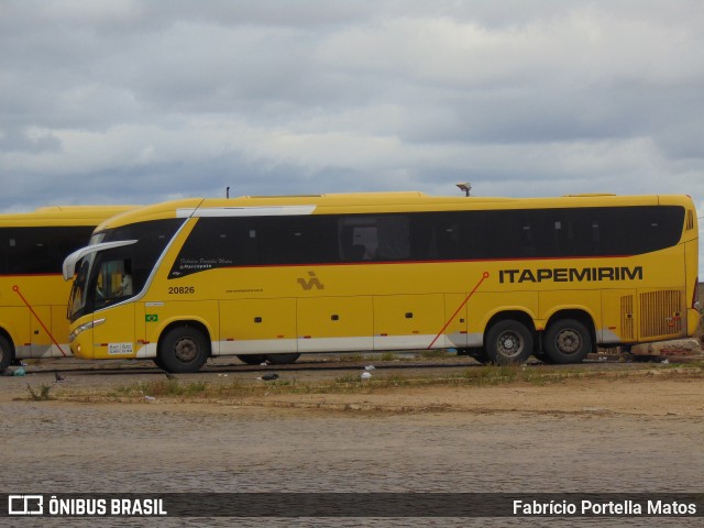 Viação Nova Itapemirim 20826 na cidade de Vitória da Conquista, Bahia, Brasil, por Fabrício Portella Matos. Número da foto: #12319613.