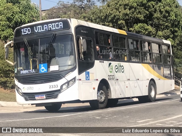 Viação Elite 2333 na cidade de Volta Redonda, Rio de Janeiro, Brasil, por Luiz Eduardo Lopes da Silva. Número da foto: #12317985.