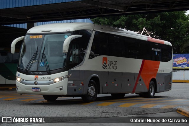 Viação Cidade do Aço RJ 174.188 na cidade de Resende, Rio de Janeiro, Brasil, por Gabriel Nunes de Carvalho. Número da foto: #12317986.