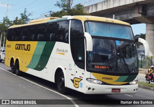 Empresa Gontijo de Transportes 14885 na cidade de Salvador, Bahia, Brasil, por Itamar dos Santos. Número da foto: #12321066.