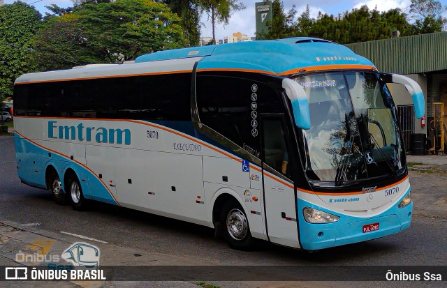 Emtram 5070 na cidade de Salvador, Bahia, Brasil, por Ônibus Ssa. Número da foto: #12321143.