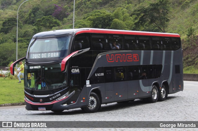 Transportes Única Petrópolis RJ 163.008 na cidade de Juiz de Fora, Minas Gerais, Brasil, por George Miranda. Número da foto: #12321846.