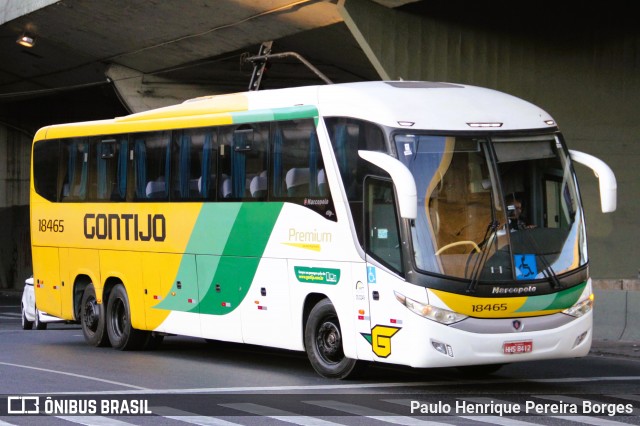 Empresa Gontijo de Transportes 18465 na cidade de Belo Horizonte, Minas Gerais, Brasil, por Paulo Henrique Pereira Borges. Número da foto: #12321627.