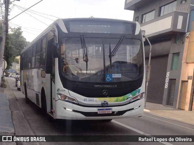 Viação Guaianazes 01 505 na cidade de Santo André, São Paulo, Brasil, por Rafael Lopes de Oliveira. Número da foto: #12320546.