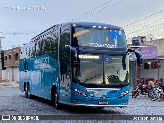 Auto Viação Progresso 6249 na cidade de Belo Jardim, Pernambuco, Brasil, por Joalison Batista. Número da foto: #12321401.