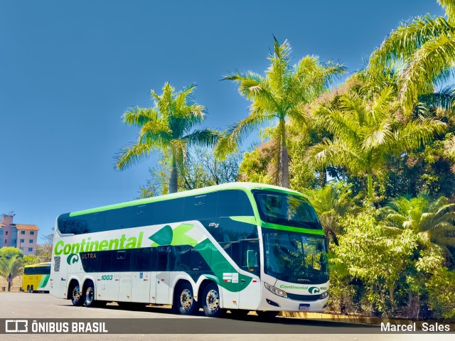 Viação Continental de Transportes 1003 na cidade de Patos de Minas, Minas Gerais, Brasil, por Marcel  Sales. Número da foto: #12321466.