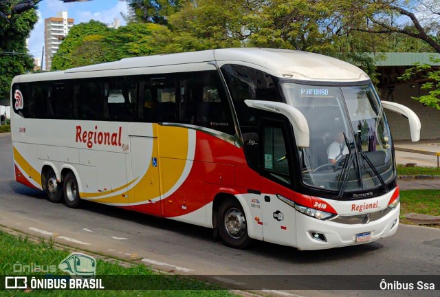 Viação Regional 2418 na cidade de Salvador, Bahia, Brasil, por Ônibus Ssa. Número da foto: #12321024.
