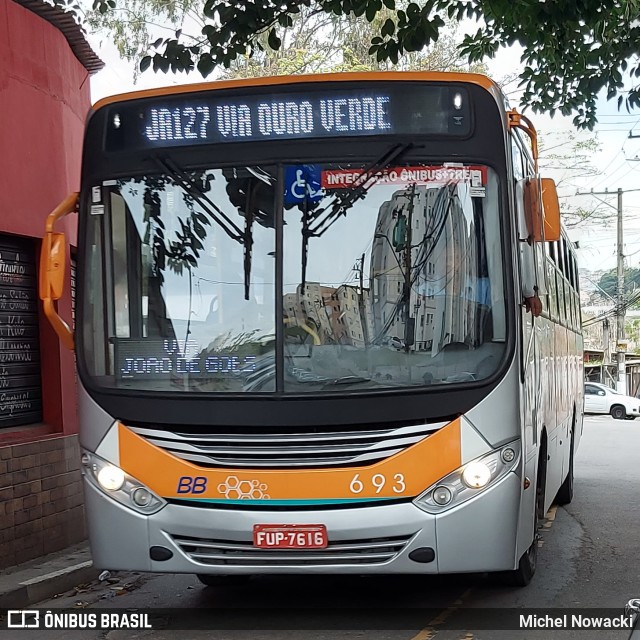 BB Transportes e Turismo 693 na cidade de Jandira, São Paulo, Brasil, por Michel Nowacki. Número da foto: #12322311.