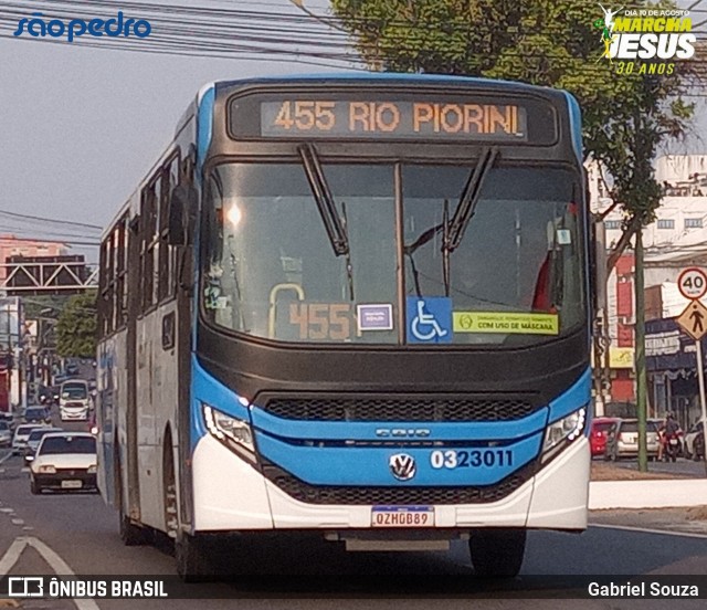 Viação São Pedro 0323011 na cidade de Manaus, Amazonas, Brasil, por Gabriel Souza. Número da foto: #12320389.