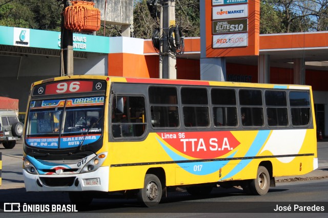 TTA S.A. - Línea 96 017 na cidade de San Lorenzo, Central, Paraguai, por José Paredes. Número da foto: #12322313.