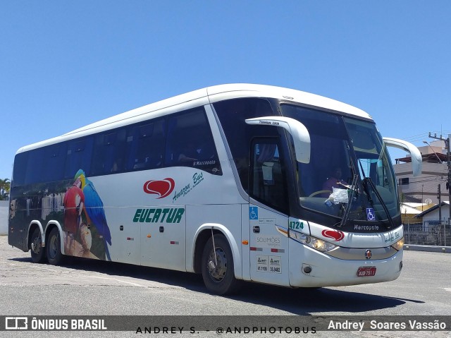 Eucatur - Empresa União Cascavel de Transportes e Turismo 4724 na cidade de Balneário Camboriú, Santa Catarina, Brasil, por Andrey  Soares Vassão. Número da foto: #12323112.