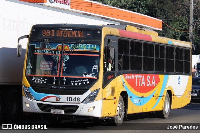 TTA S.A. - Línea 96 1848 na cidade de San Lorenzo, Central, Paraguai, por José Paredes. Número da foto: #12323333.