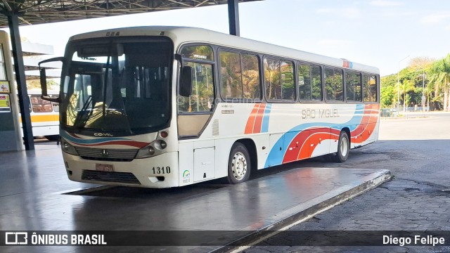 Viação São Miguel Formiga 1310 na cidade de Formiga, Minas Gerais, Brasil, por Diego Felipe. Número da foto: #12323095.