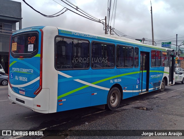 Viação Ponte Coberta RJ 190.054 na cidade de Rio de Janeiro, Rio de Janeiro, Brasil, por Jorge Lucas Araújo. Número da foto: #12323340.