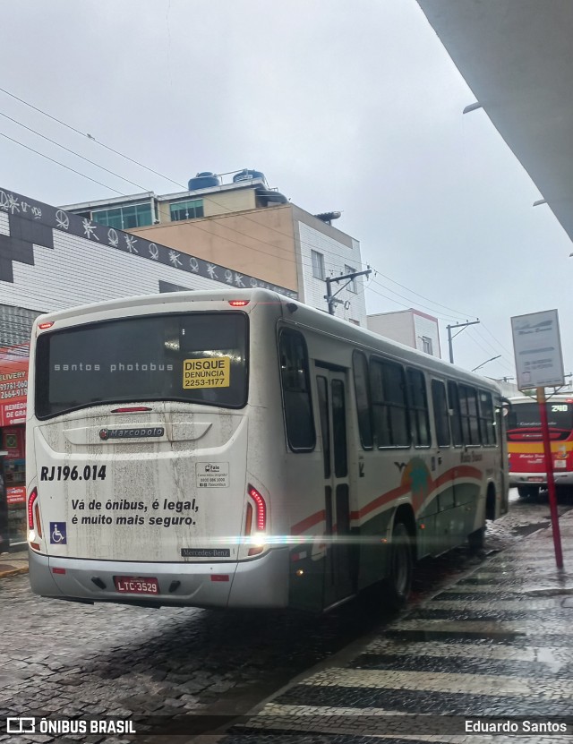 Viação Montes Brancos RJ 196.014 na cidade de Araruama, Rio de Janeiro, Brasil, por Eduardo Santos. Número da foto: #12323279.