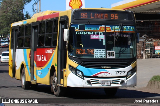 TTA S.A. - Línea 96 1727 na cidade de San Lorenzo, Central, Paraguai, por José Paredes. Número da foto: #12323434.