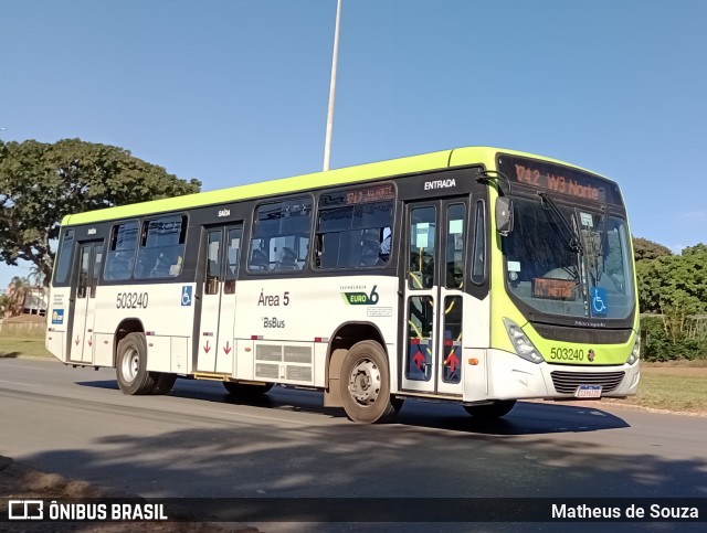 BsBus Mobilidade 503240 na cidade de Brasília, Distrito Federal, Brasil, por Matheus de Souza. Número da foto: #12324364.