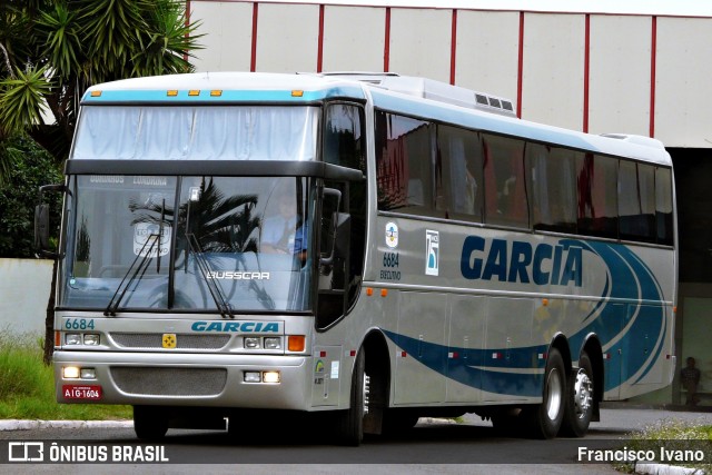 Viação Garcia 6684 na cidade de Ourinhos, São Paulo, Brasil, por Francisco Ivano. Número da foto: #12325041.