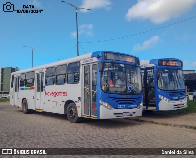 Consórcio Navegantes - 02 > Viação São Jorge > Transurb Transporte Urbano 02071 na cidade de João Pessoa, Paraíba, Brasil, por Daniel da Silva. Número da foto: #12323250.