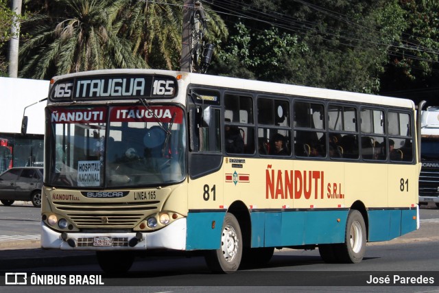 Ñanduti S.R.L. - Línea 165 81 na cidade de San Lorenzo, Central, Paraguai, por José Paredes. Número da foto: #12324837.