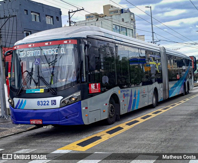 Next Mobilidade - ABC Sistema de Transporte 8322 na cidade de São Bernardo do Campo, São Paulo, Brasil, por Matheus Costa. Número da foto: #12322858.