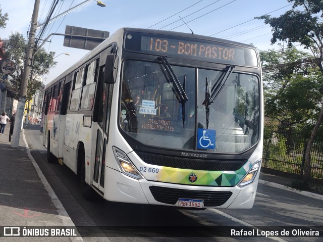 Viação Vaz 02 660 na cidade de Santo André, São Paulo, Brasil, por Rafael Lopes de Oliveira. Número da foto: #12324003.