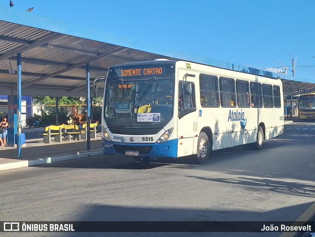 Viação Atalaia Transportes 6515 na cidade de Aracaju, Sergipe, Brasil, por João Rosevelt. Número da foto: #12322986.