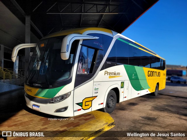 Empresa Gontijo de Transportes 7145 na cidade de João Monlevade, Minas Gerais, Brasil, por Wellington de Jesus Santos. Número da foto: #12324533.
