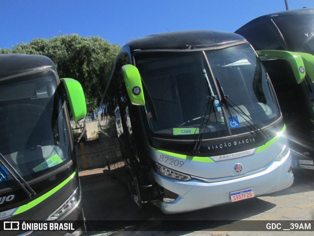 Viação Garcia 82209 na cidade de Curitiba, Paraná, Brasil, por GDC __39AM. Número da foto: #12325239.